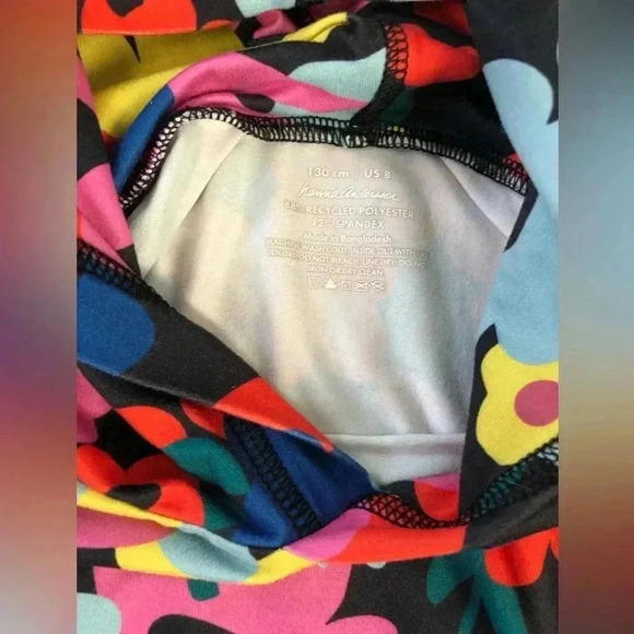 Hanna Andersson Girls 8 Active Hooded Floral OEKO-TEX Sweatshirt - VGUC! - Picture 5 of 9